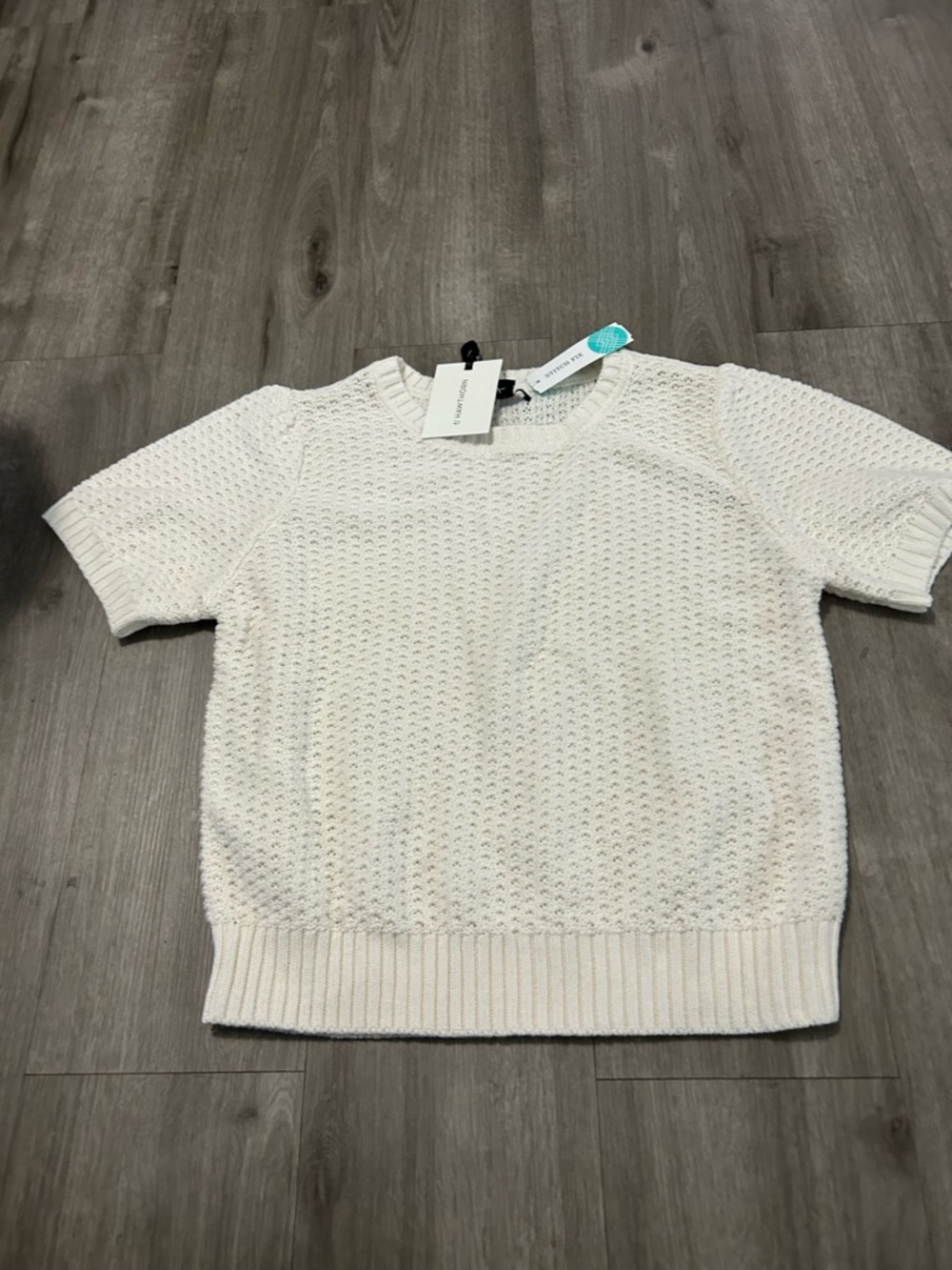 41 Hawthorn Off-White Textured Crewneck Sweater Brand New